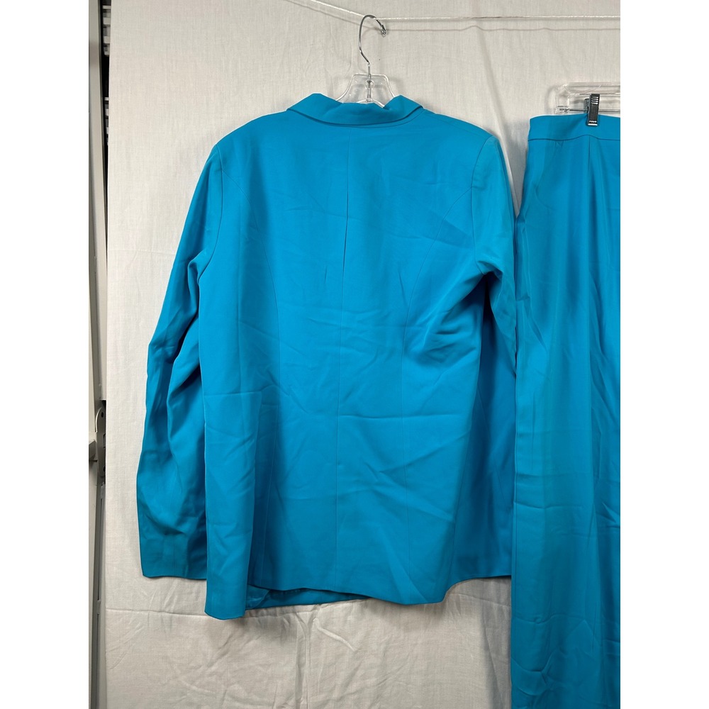 NWT Fashion Nova Blazer Pant Set Aqua Blue 1X #2300 - Picture 16 of 16
